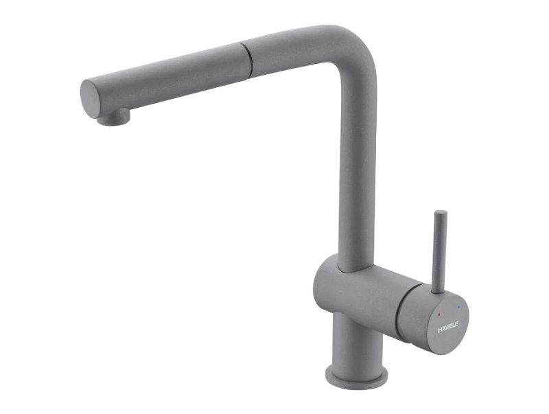 Vòi bếp rút kéo màu xám Hafele HT21-GH1P250 577.55.590